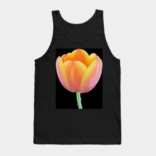 Close-up of a orange-yellowish tulip Tank Top